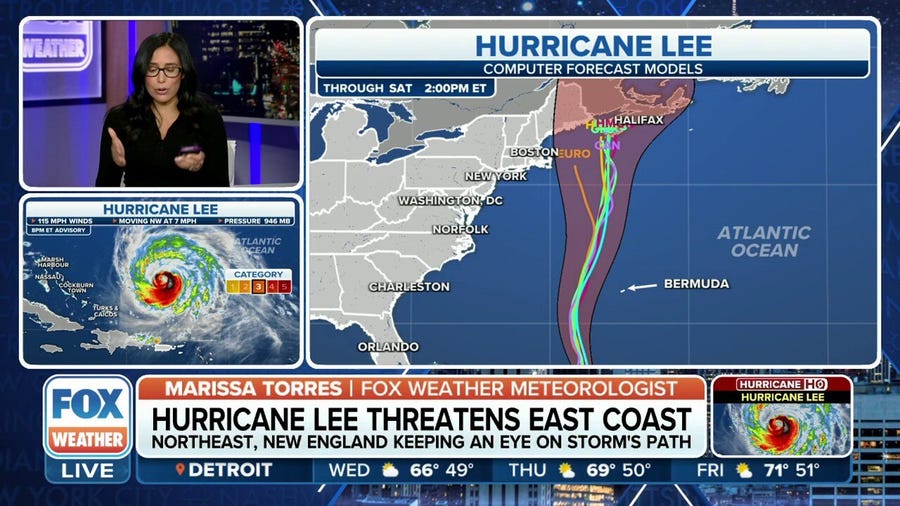 Where is Hurricane Lee headed?