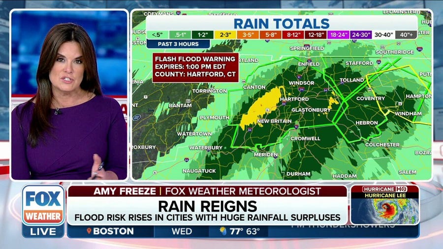 Rainfall surpluses, anxiety high as more rain moves into Northeast, New England
