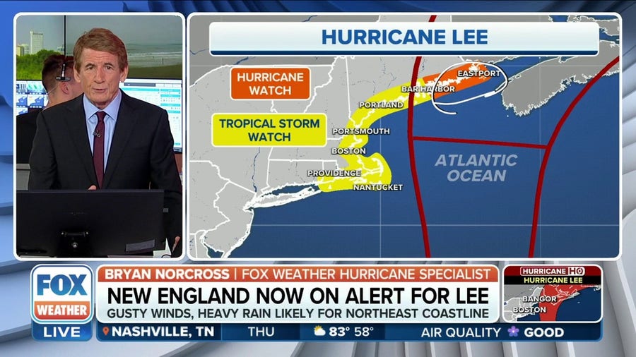 New England now on alert for Hurricane Lee