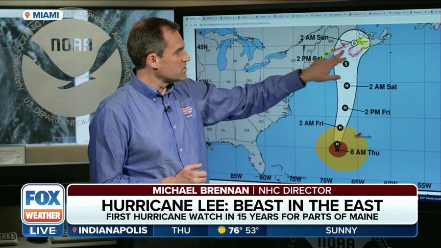 NHC director warns Hurricane Lee's wind field will continue to grow in size