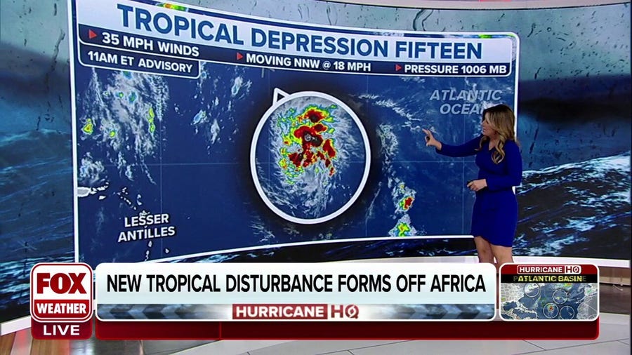 Tropical Depression Fifteen should soon become Nigel
