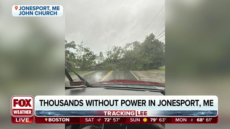 Lee downs trees, power lines in Maine