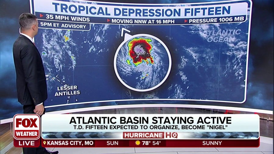 Tropical Depression Fifteen expected to become 'Nigel' soon