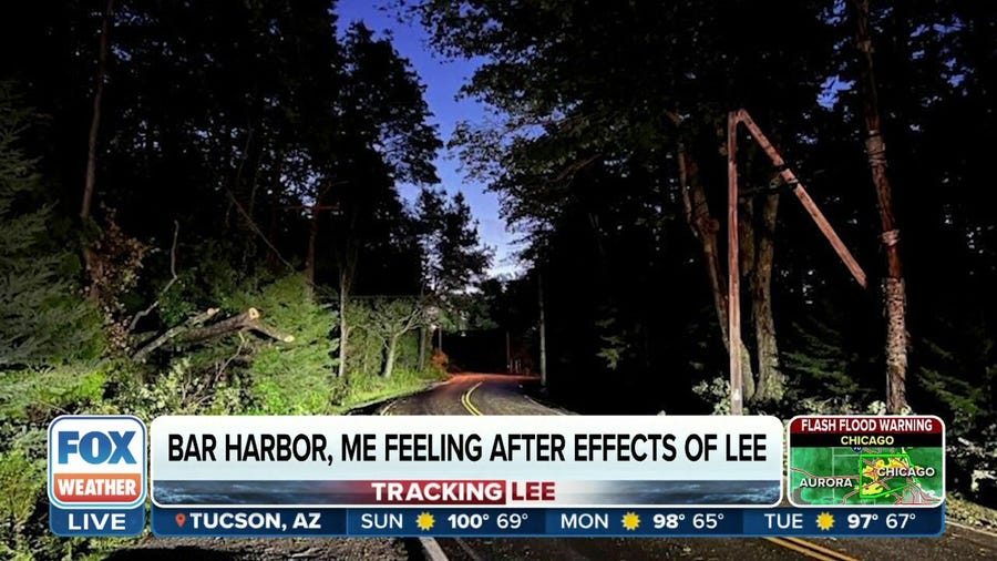 Lee lashes Maine with whipping winds, heavy rain