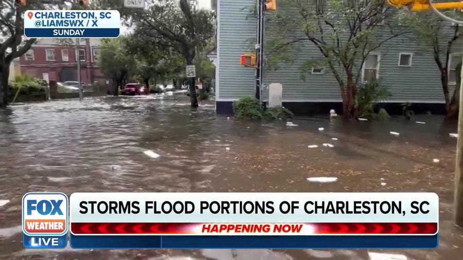 Storms flood portions of Charleston, South Carolina