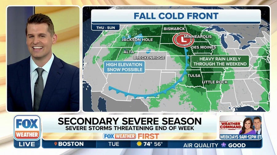 First fall storm sweeps across America