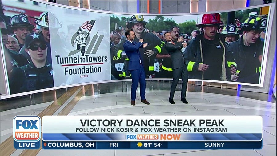 Watch: Sneak peak of Nick Kosir's victory dance for Tunnel to Towers run