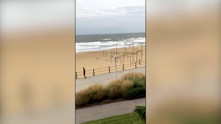 Wind gusts lash Virginia Beach amid Tropical Storm Warning