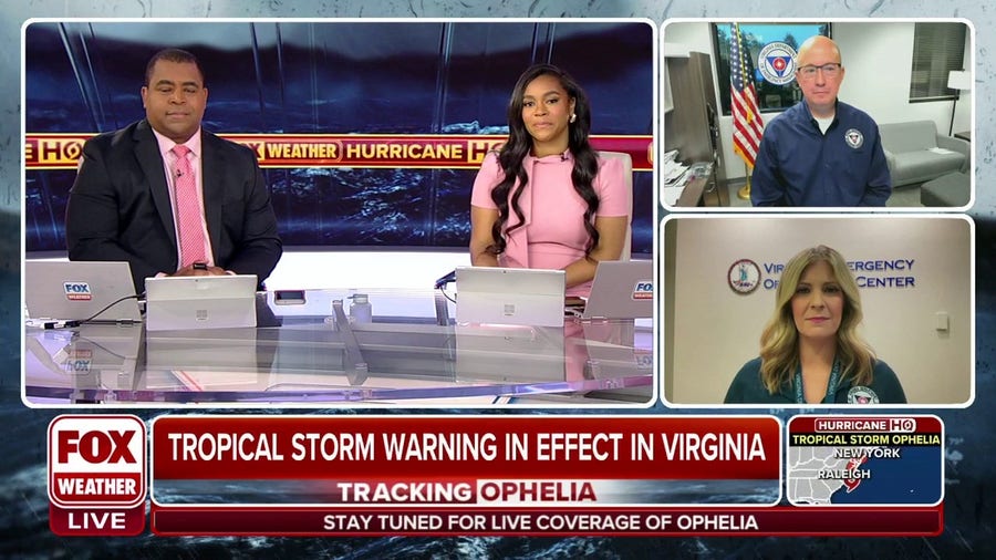 Virginia in state of emergency as Tropical Storm Ophelia impacts East Coast