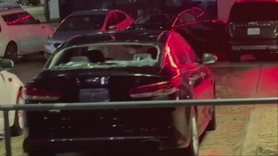 Smashing video: Huge hail takes out a Texas car lot