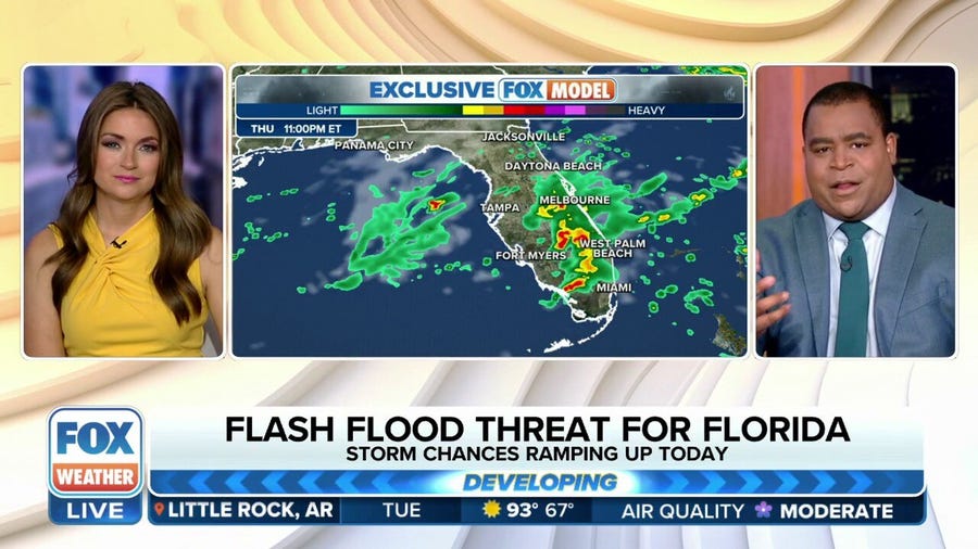 Florida storm chances ramp up Tuesday as flash flood threat looms