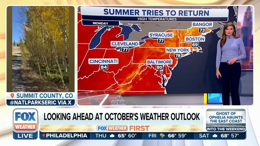 Here's a look ahead at October's weather outlook