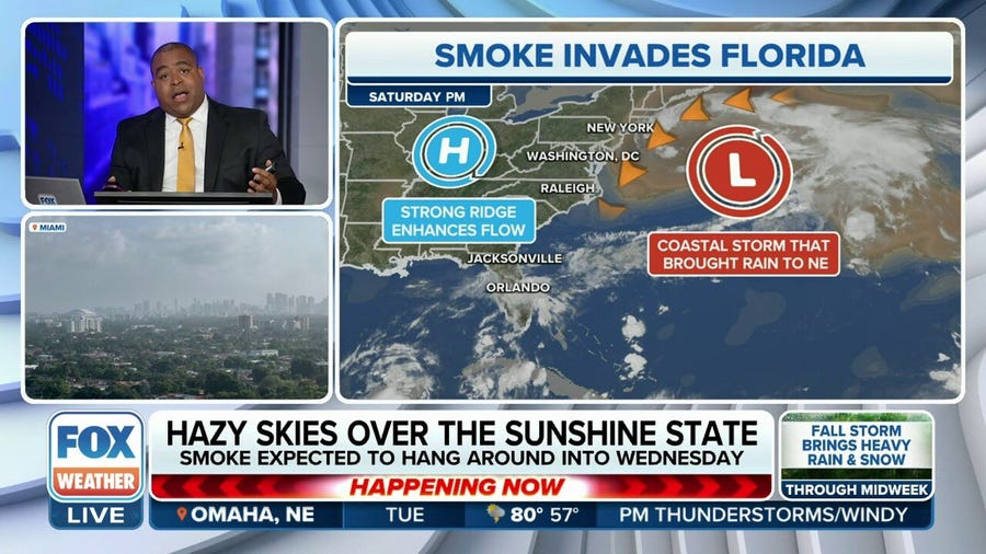How Canadian wildfire smoke is pushing into Florida