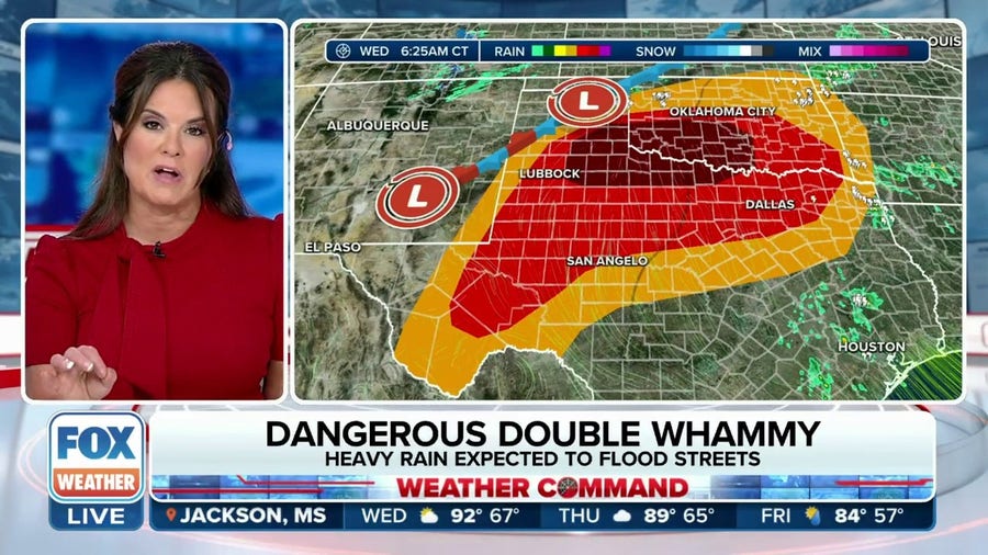 Dangerous double whammy as severe storms, flood risk threaten Texas and Oklahoma