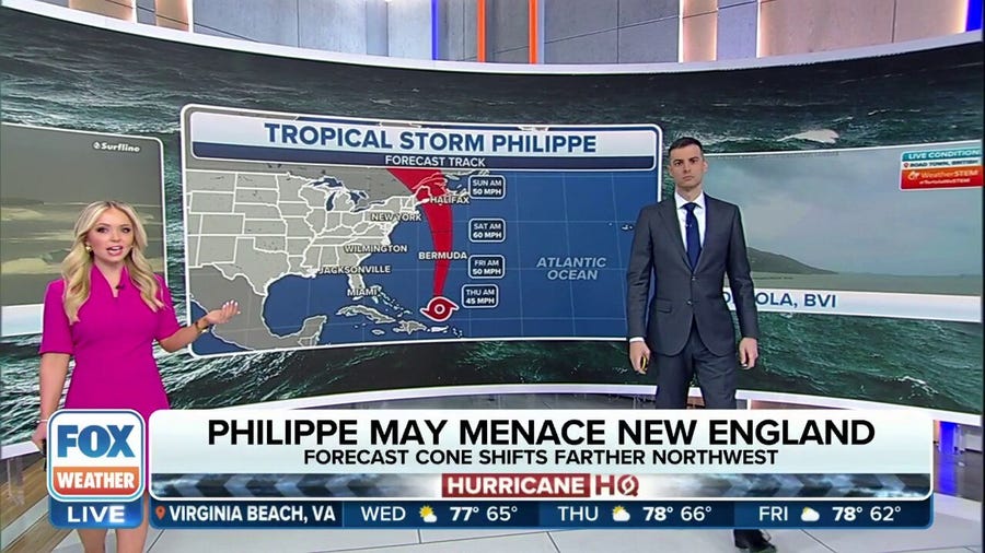 Tropical Storm Philippe may bring flash flooding to Northeast