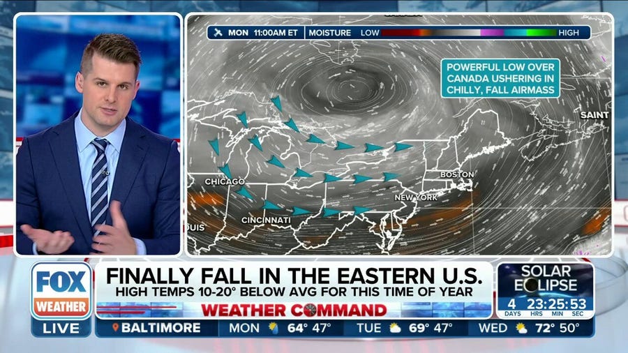 Finally fall for the eastern US