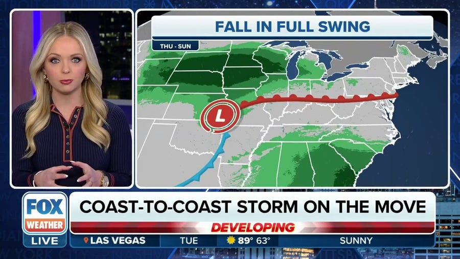 Coast to coast storm impacts most of US into weekend