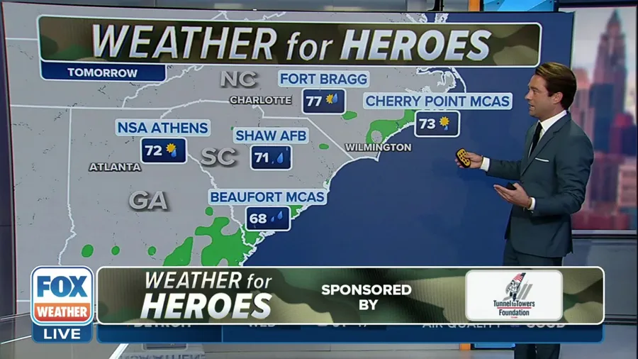 FOX Weather: Weather for Heroes forecast for 10/11