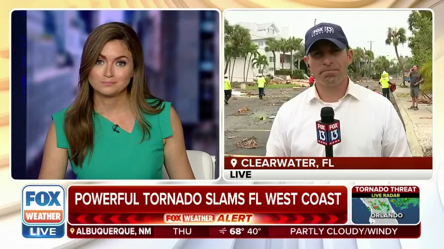 Powerful tornado slams Florida's west coast
