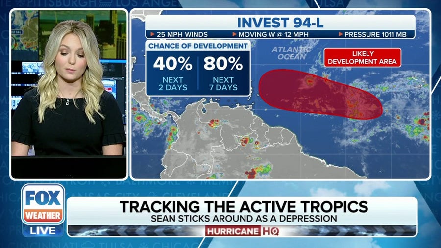 Invest 94L Development Chances Drop Slightly While Tropical Depression ...