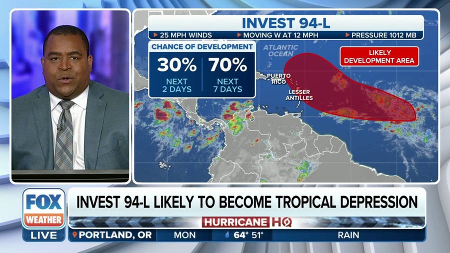 Invest 94L Likely To Become Tropical Depression Over The Next Week ...