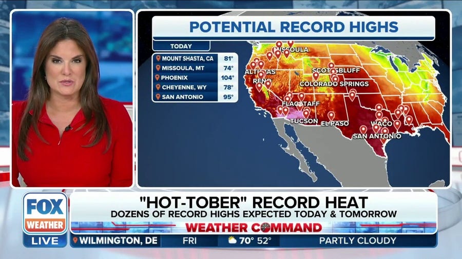 Record highs expected across western states