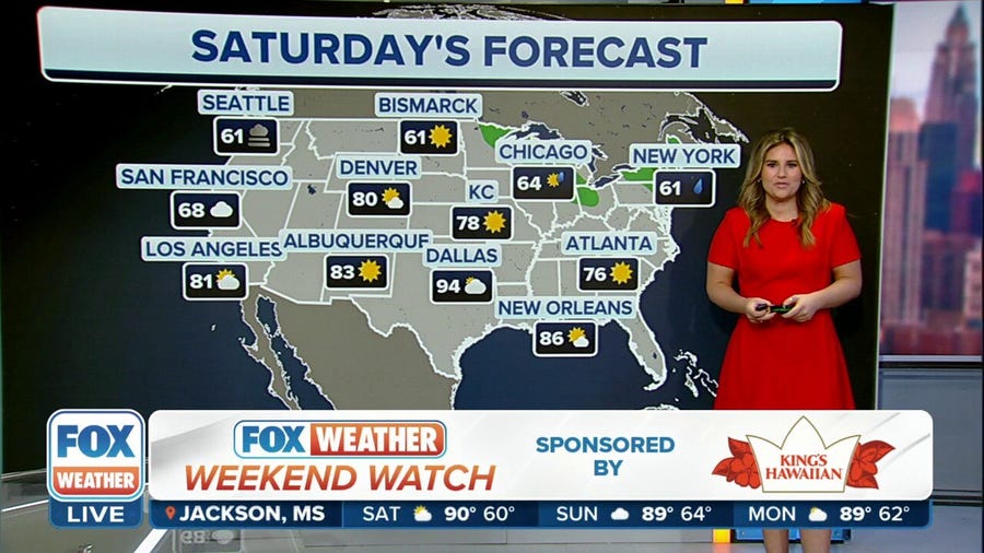 Weekend Watch: Sunshine infiltrates US border-to-border on Saturday