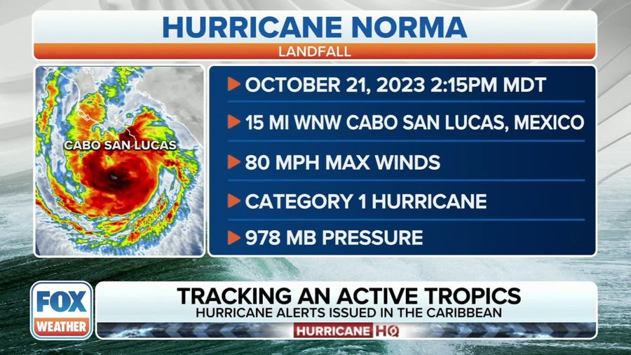 Hurricane Norma makes landfall near Cabo San Lucas, Mexico