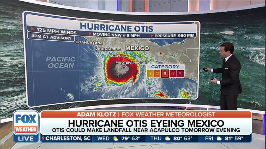 Hurricane Otis becomes major hurricane on final approach to Mexico