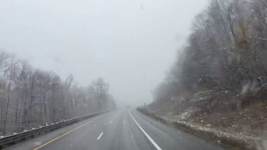 First measurable snow of the season getting started in Michigan