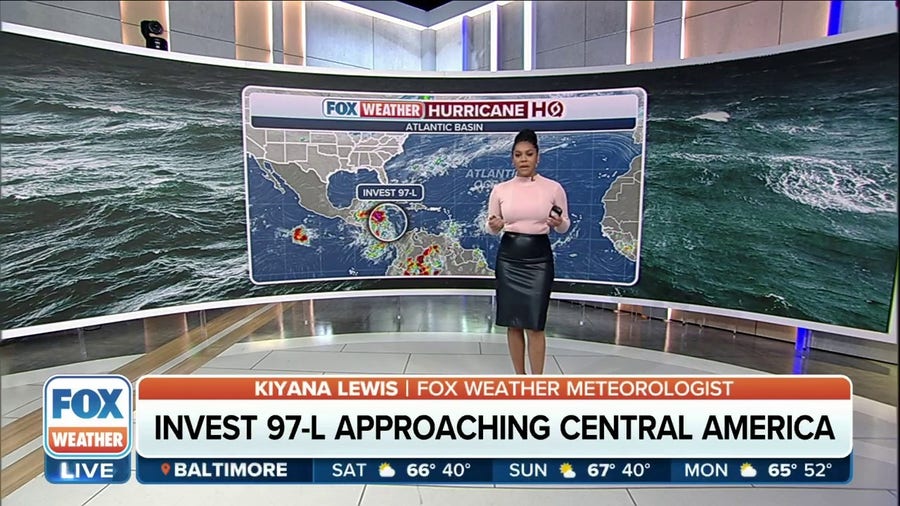 Invest 97L unlikely to develop before reaching Central America