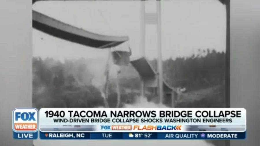 83 years since Tacoma Narrows Bridge collapse