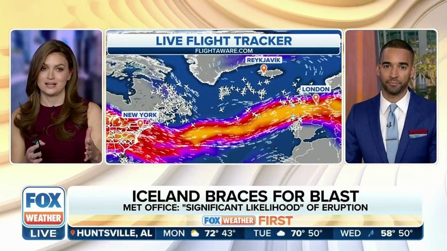 How potential Icelandic volcanic eruption could affect international air travel