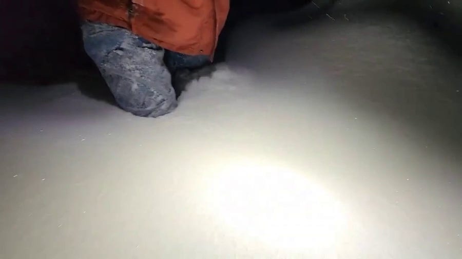 Watch: Video shows struggle of walking through deep snow in Alaska