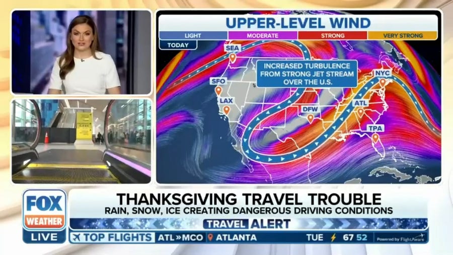 Thanksgiving travelers will likely expect airport delays, cancellations Tuesday