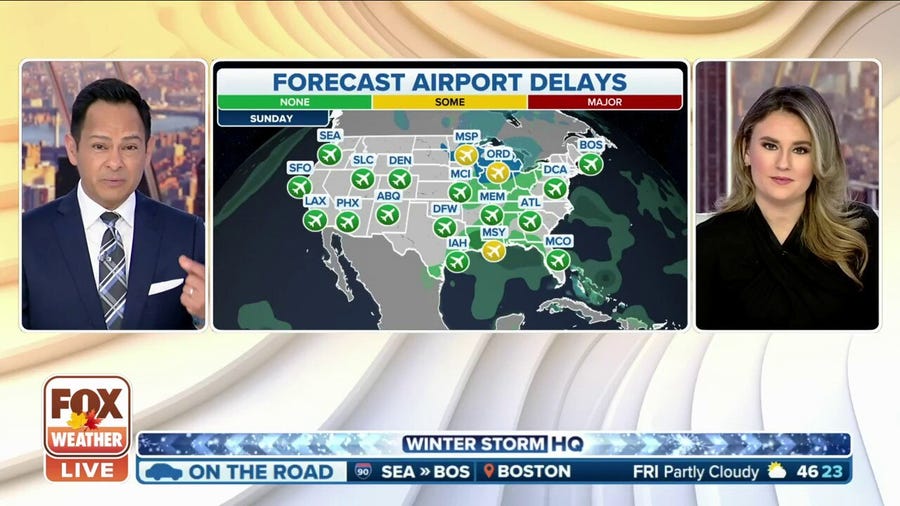Post-Thanksgiving travel could be bumpy across the US
