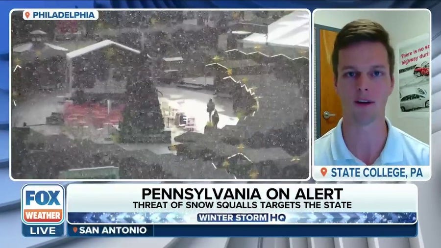 Pennsylvania under threat of snow squalls