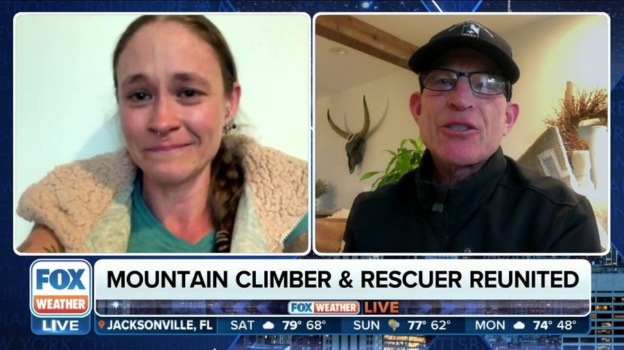 Mountain climber and rescuer reunited on FOX Weather