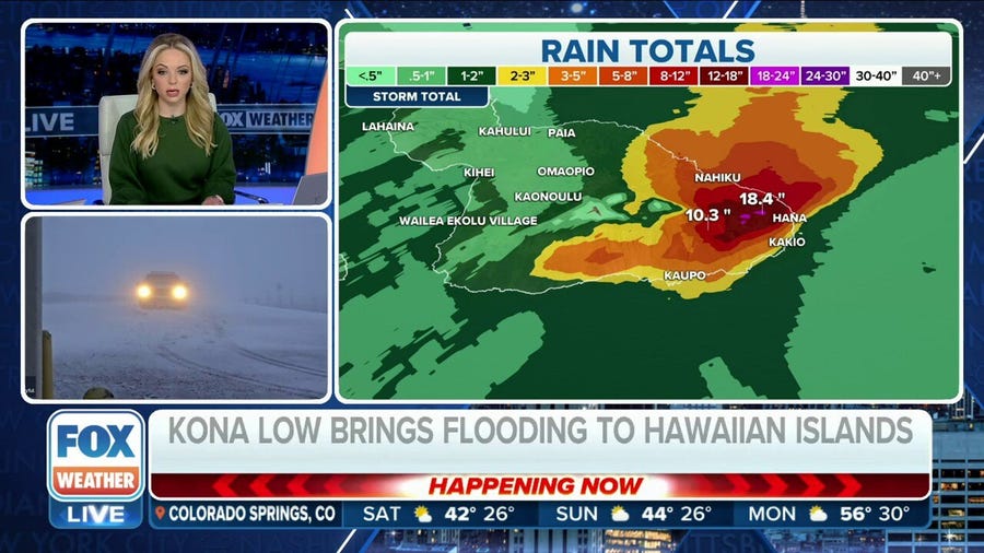 Kona Low brings flooding rain, heavy snow to Hawaii