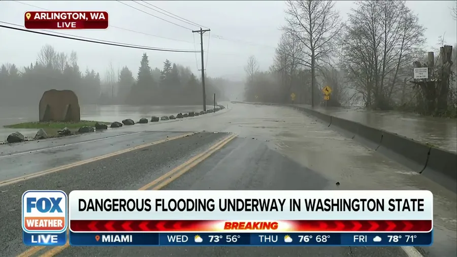 Washington state experiencing dangerous flooding