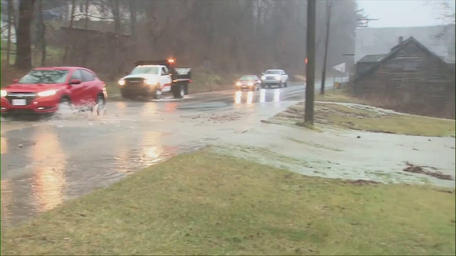 Watch: Roads flooded in Connecticut