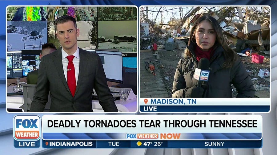 Tornado tears path of destruction through Madison, Tennessee