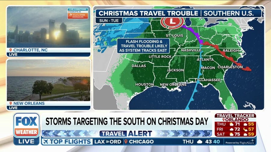 Central US storm could spell trouble for Christmas travelers