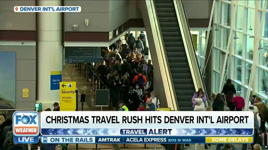 Holiday travelers flock to airports ahead of Christmas weekend