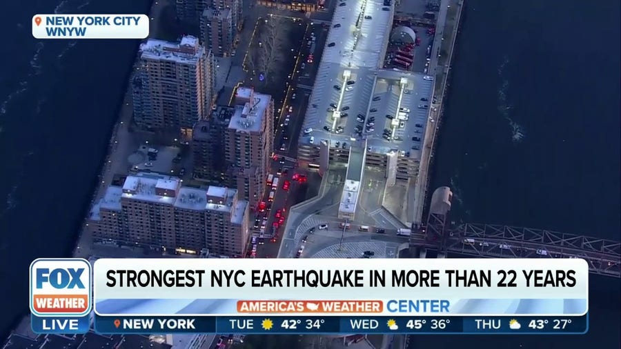 Small earthquake rattles New York City