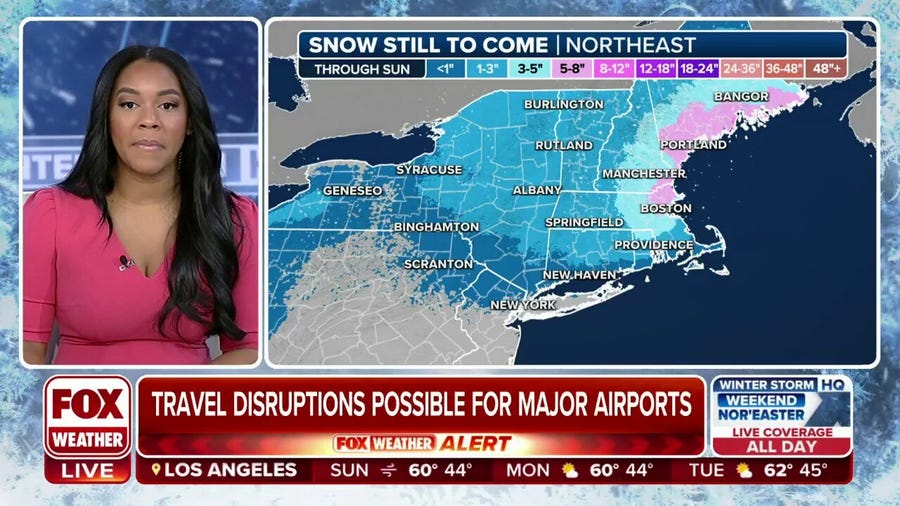 Nor’easter continues to pound Northeast, New England