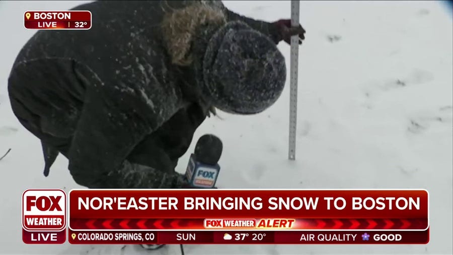 Nor'easter brings heavy snow to Boston