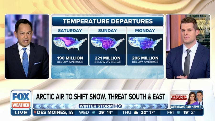 Arctic blast set to freeze US later this week