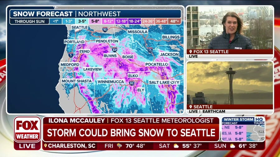Seattle snow, how much will they get?