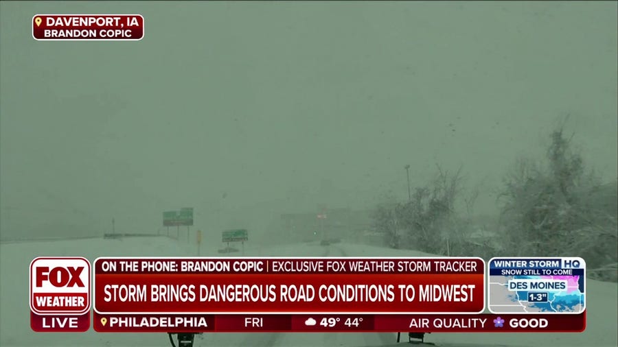 Winter storm brings dangerous road conditions to Iowa